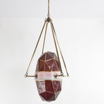 Nucleus Chandelier - Aged Brass / Blush