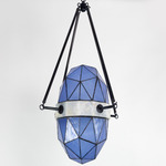 Nucleus Chandelier - Blackened Brass / Sapphire