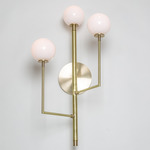 Halo Wall Sconce - Satin Brass / White