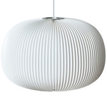 Lamella 1 Pendant - Aluminum / White