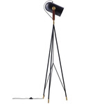 Carronade Floor Lamp - Walnut / Black