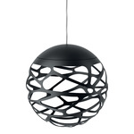 Kelly Cluster Pendant - Matte Black / Milk White