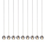 14.9 Linear Multi Light Pendant - White / Clear