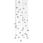 Series 14 Random Rectangle Multi Light Pendant - White / Clear