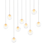 28.9 Linear Multi Light Pendant - White / Clear