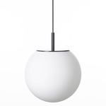 Sfera Pendant - Matte Black / Triplex Opal