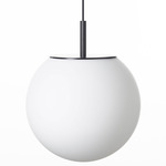 Sfera Pendant - Matte Black / Triplex Opal