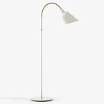 Bellevue Floor Lamp - White / Brass / White