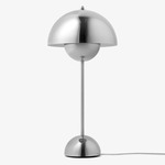 Flowerpot VP3 Table Lamp - Polished Stainless Steel / Polished Stainless Steel
