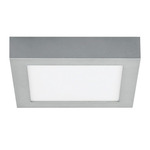 Clarity Square Ceiling Light - Silver / Frosted