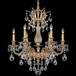 Milano Chandelier - Etruscan Gold / Optic Crystal