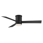 Axis Flush Mount DC Ceiling Fan with Light - Matte Black