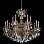 Milano Chandelier - Heirloom Bronze / Optic Crystal