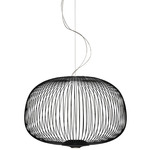 Spokes 3 Pendant - Black