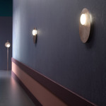 Kwic Wall / Ceiling Light - Transparent Bronze / Opal White
