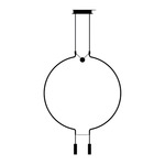 Liaison Two Light Pendant - Black / Black