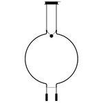 Liaison Two Light Pendant - Black / Black
