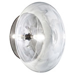 Essenza Wall Sconce - Black Chrome / Clear