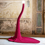 Penelope Floor Lamp - Black / Bordeaux