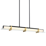 Midnight Linear Pendant - Sand Black / Opal