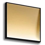Cage Square Indirect Wall Light - Black / Gold