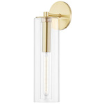 Belinda Wall Sconce - Aged Brass / Clear