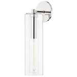 Belinda Wall Sconce - Polished Nickel / Clear