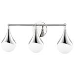 Ariana Bathroom Vanity Light - Polished Nickel / Opal