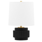 Kalani Table Lamp - Matte Black / White