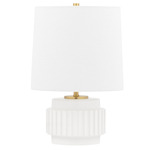Kalani Table Lamp - Matte White / White