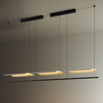 Sistema Lamina 45 Linear Pendant - Black