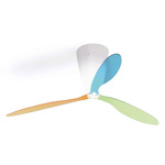 Blow Ceiling Fan - Opal / Multicolor