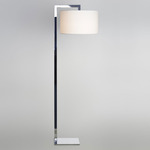 Ravello Floor Lamp - Polished Chrome / White