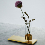 Machined Vase - Brass