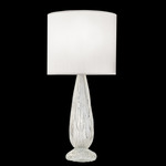 Las Olas Table Lamp - Silver Leaf / White