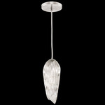 Las Olas Pendant - Silver Leaf / Clear