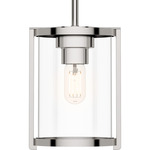 Astwood Mini Pendant - Polished Nickel / Clear