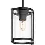 Astwood Mini Pendant - Matte Black / Clear