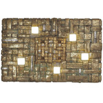 Vaamoos 60901 Wall Sconce - Antique Brass / Multicolor
