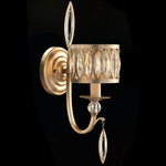 Marquise Wall Sconce - Antique Silver / Crystal