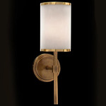 Modern Wall Sconce - Brass / White