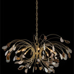 Agate Chandelier - Brass