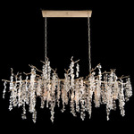 Shiro Noda Linear Chandelier - Gold / Crystal