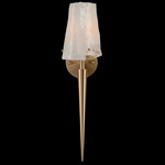 Coffee Torch Wall Sconce - Coffee Bronze / White