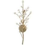 Quartz Wall Sconce - Champagne Silver Leaf