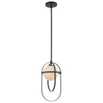 Lennox Pendant - Matte Black / Frosted