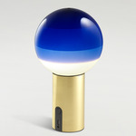 Dipping Light Portable Table Lamp - Brushed Brass / Blue