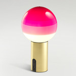 Dipping Light Portable Table Lamp - Brushed Brass / Pink