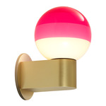 Dipping Light A1 Wall Sconce - Brushed Brass / Pink