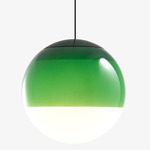 Dipping Light Pendant - Black / Green